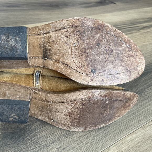 Golden Goose Suede Young Cowboy Ankle Boots Studded Side-Zip Block Heel Size 38 - Picture 8 of 9